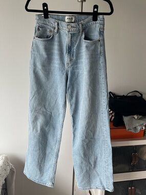 Agolde pale Blue High-Rise wide leg Jeans